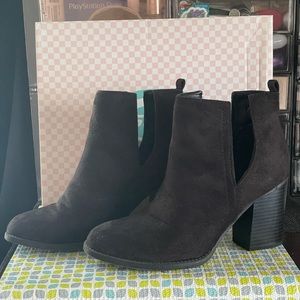 Suede Ankle Booties